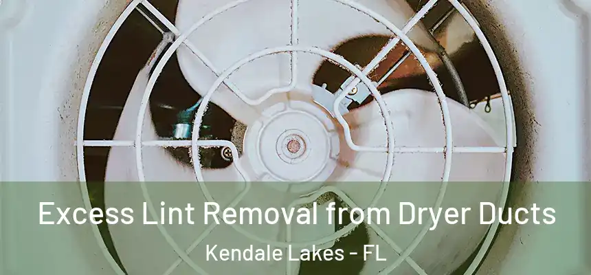 Excess Lint Removal from Dryer Ducts Kendale Lakes - FL